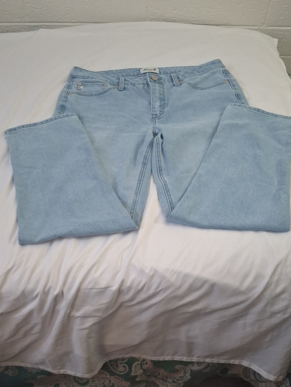 Seven7 Light Blue Straight-Leg Jeans